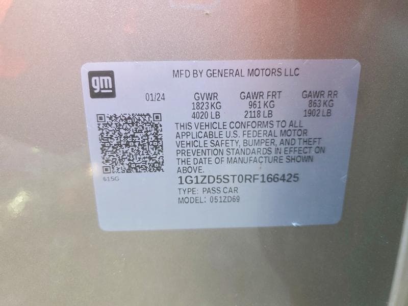 2024 CHEVROLET MALIBU LT 12