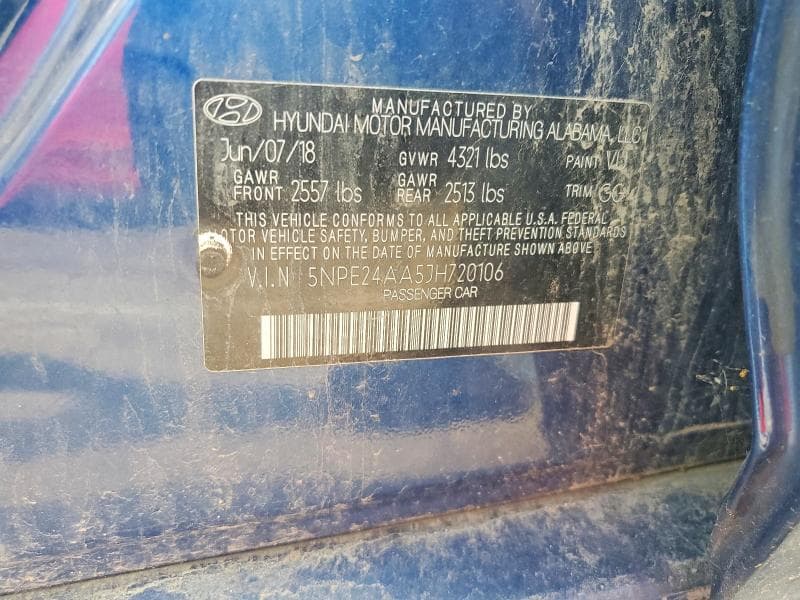 2018 HYUNDAI SONATA ECO ECO 12