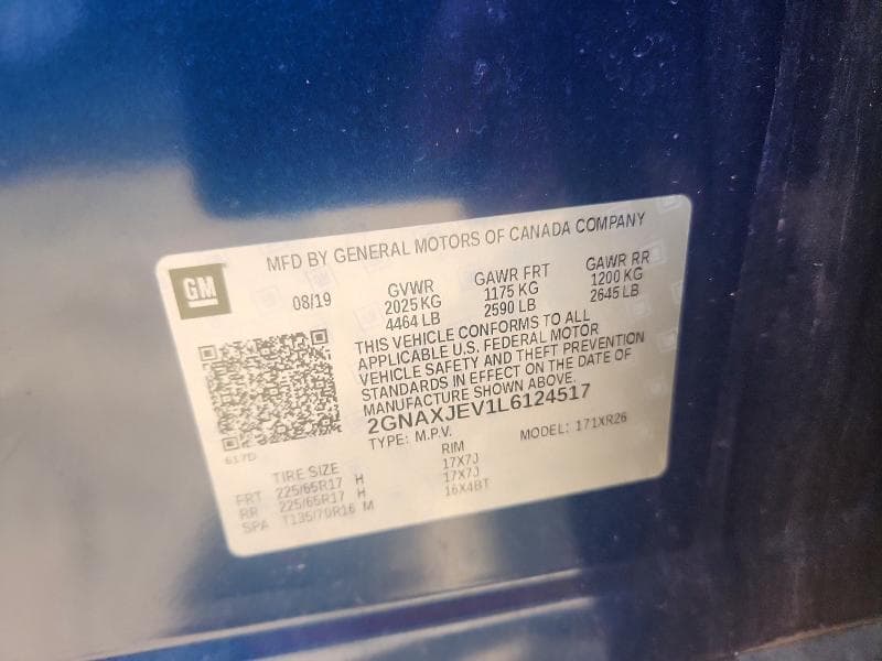 2020 CHEVROLET EQUINOX LT 13