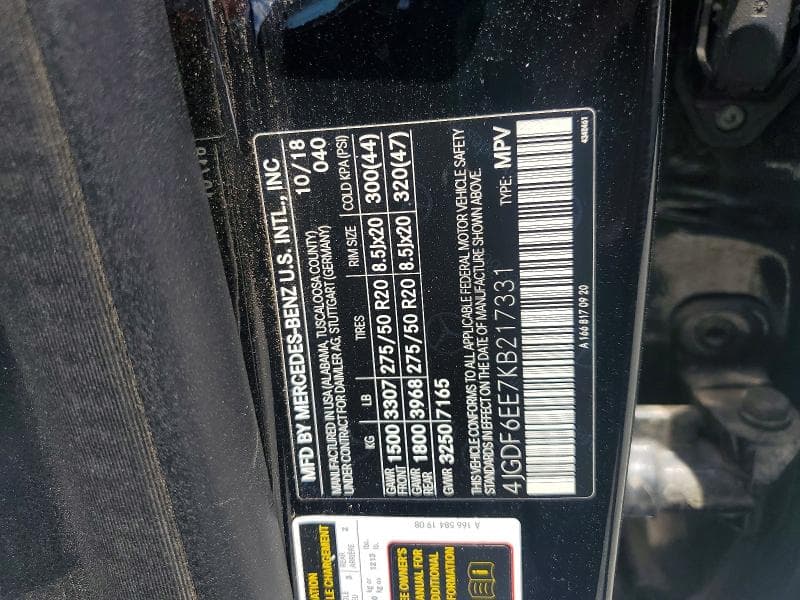 2019 MERCEDES-BENZ GLS 450 4MATIC 450 4MATIC 13