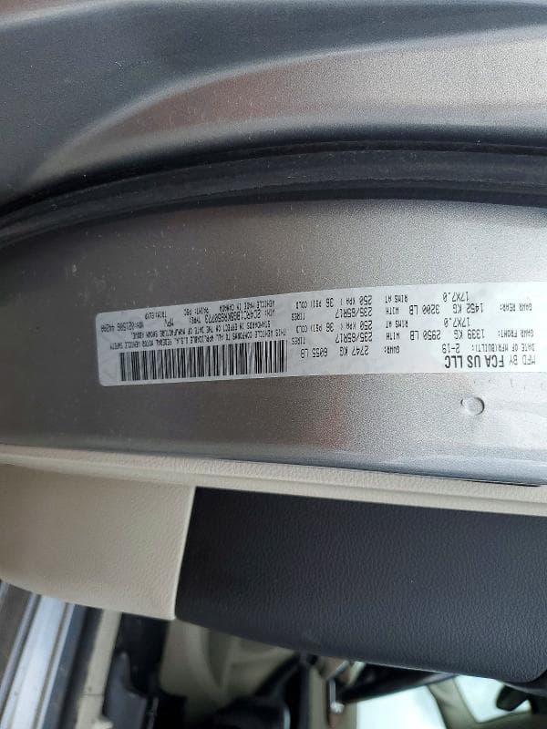 2019 CHRYSLER PACIFICA TOURING L TOURING L 13