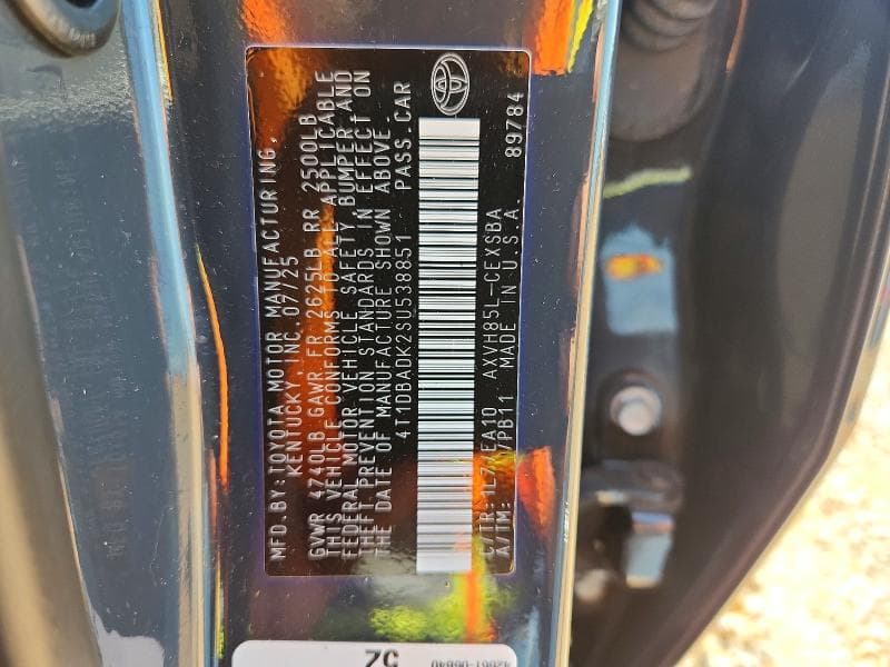 2025 TOYOTA CAMRY SE SE 12