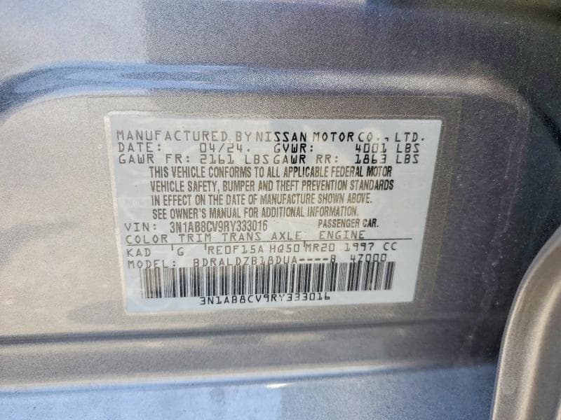 2024 NISSAN SENTRA SV 12