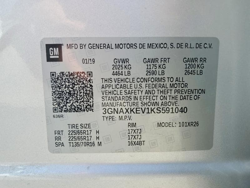 2019 CHEVROLET EQUINOX LT 13