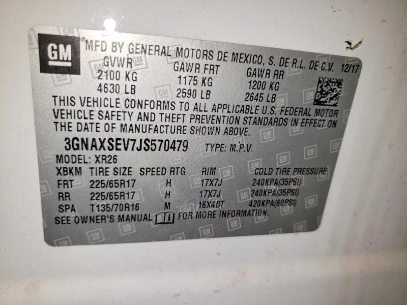 2018 CHEVROLET EQUINOX LT 14
