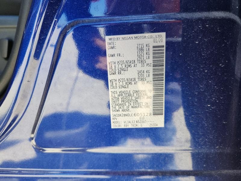 2020 NISSAN PATHFINDER SV 13