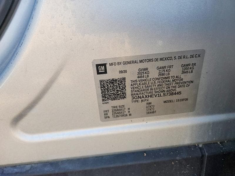 2020 CHEVROLET EQUINOX LS 12