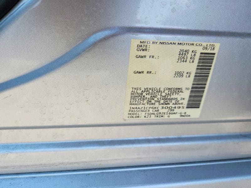 2019 NISSAN LEAF SL 12
