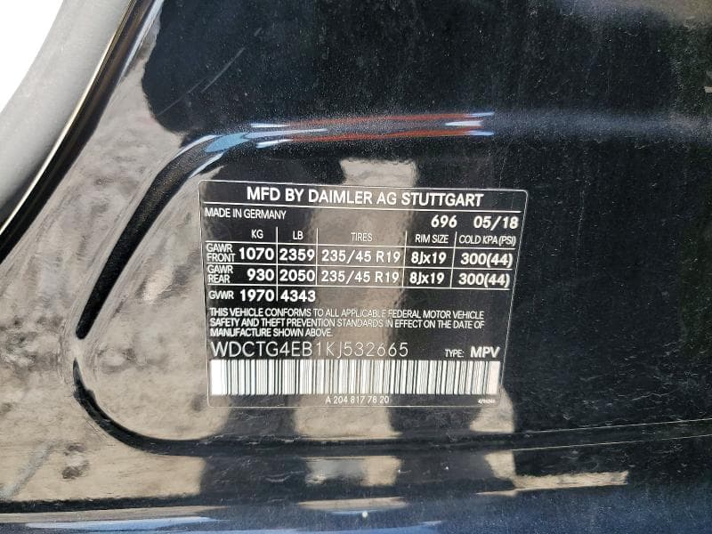2019 MERCEDES-BENZ GLA 250 250 14