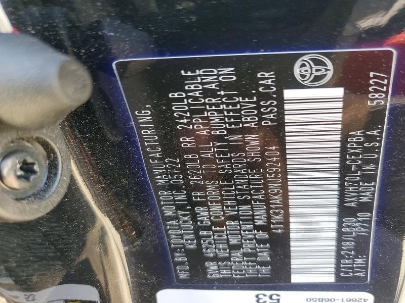2022 TOYOTA CAMRY XSE 12