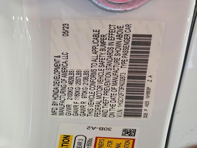 2023 HONDA ACCORD HYBRID SPORT-L HYBRID SPORT-L 12