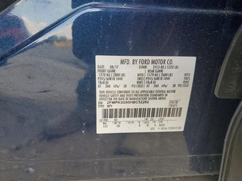 2017 FORD EDGE SE SE 12