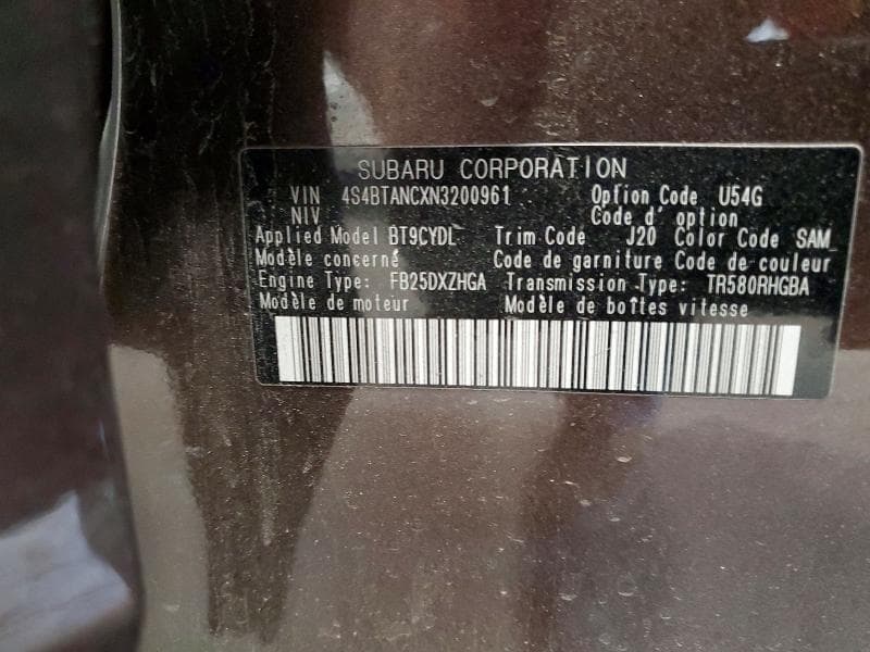2022 SUBARU OUTBACK LIMITED 13