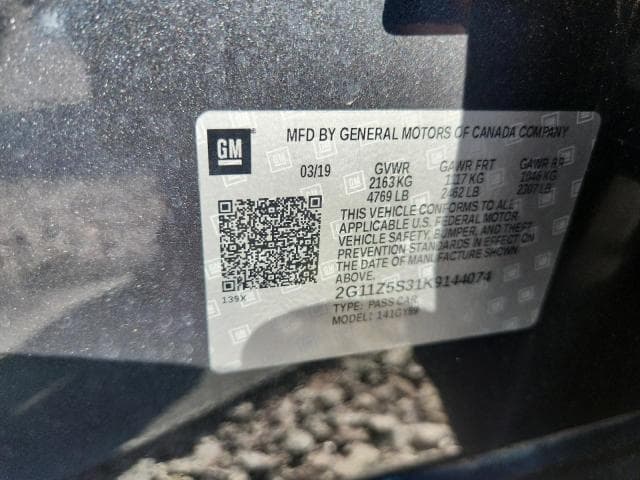 2019 CHEVROLET IMPALA LT 12