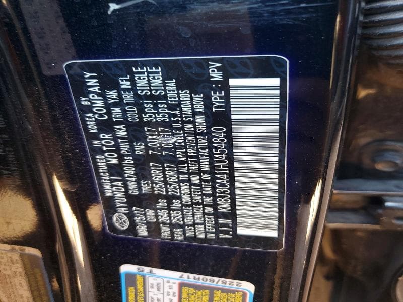 2017 HYUNDAI TUCSON SE PLUS 12