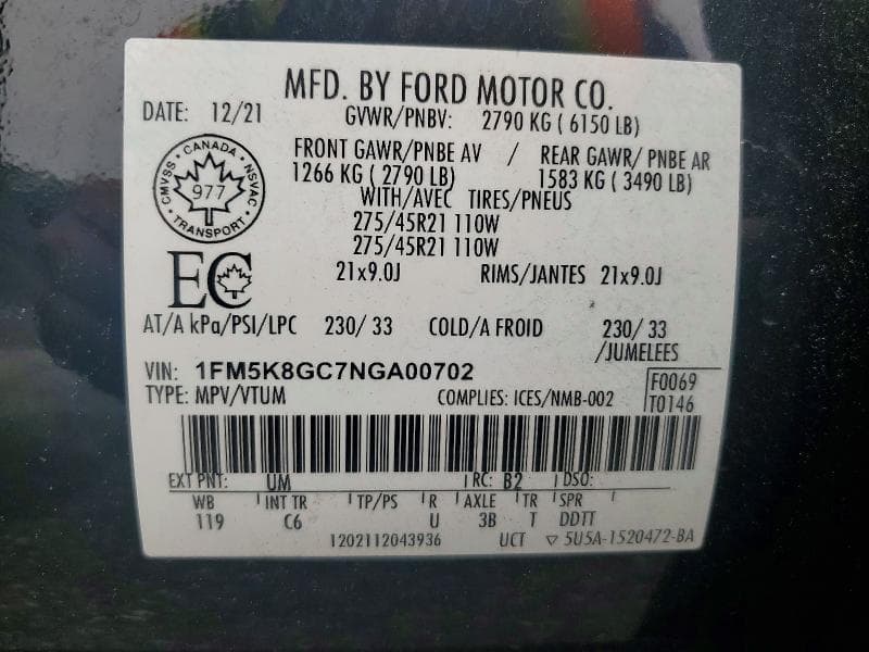 2022 FORD EXPLORER ST 13