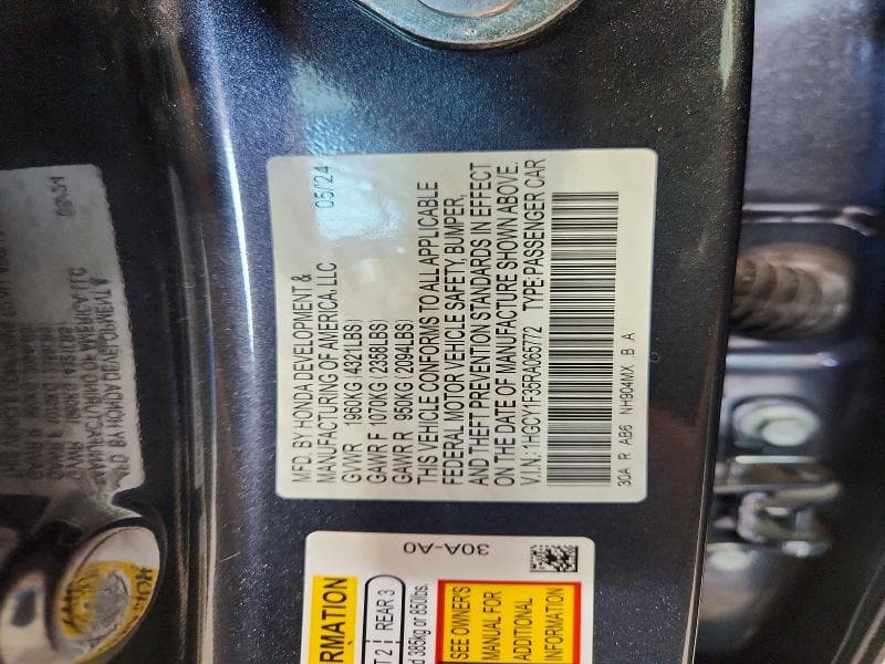 2024 HONDA ACCORD EX 12