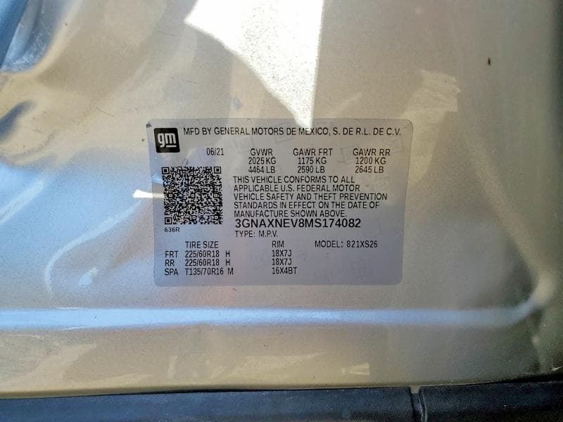 2021 CHEVROLET EQUINOX PREMIER 13