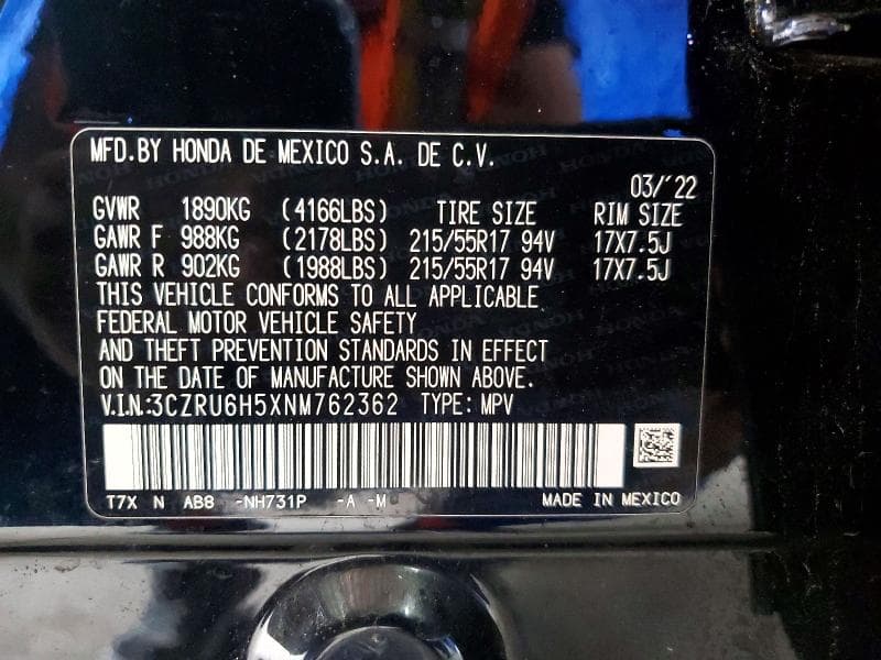 2022 HONDA HR-V EX EX 13