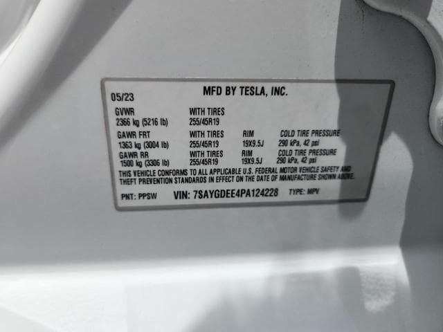 2023 TESLA MODEL Y 12