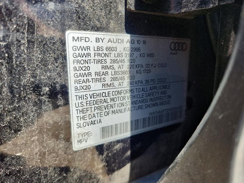 2017 AUDI Q7 PRESTIGE 12