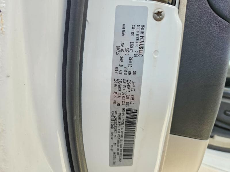 2018 CHRYSLER PACIFICA LIMITED 13