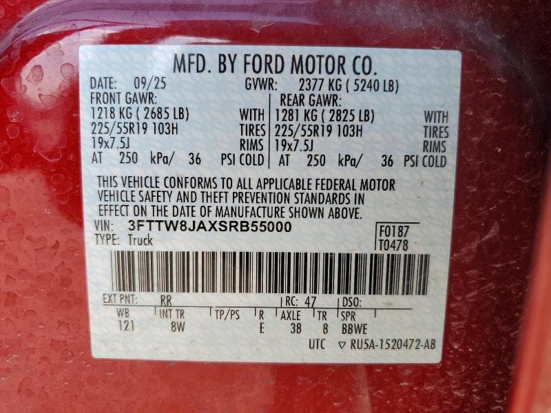 2025 FORD MAVERICK XLT 12