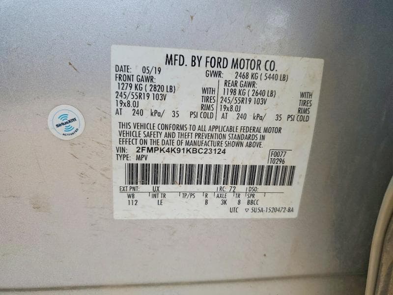 2019 FORD EDGE TITANIUM 13