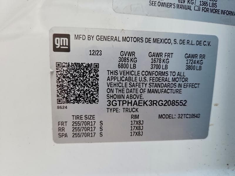 2024 GMC SIERRA C1500 12
