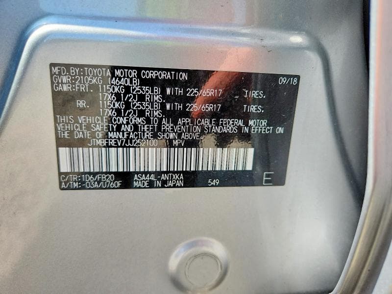 2018 TOYOTA RAV4 LE 13