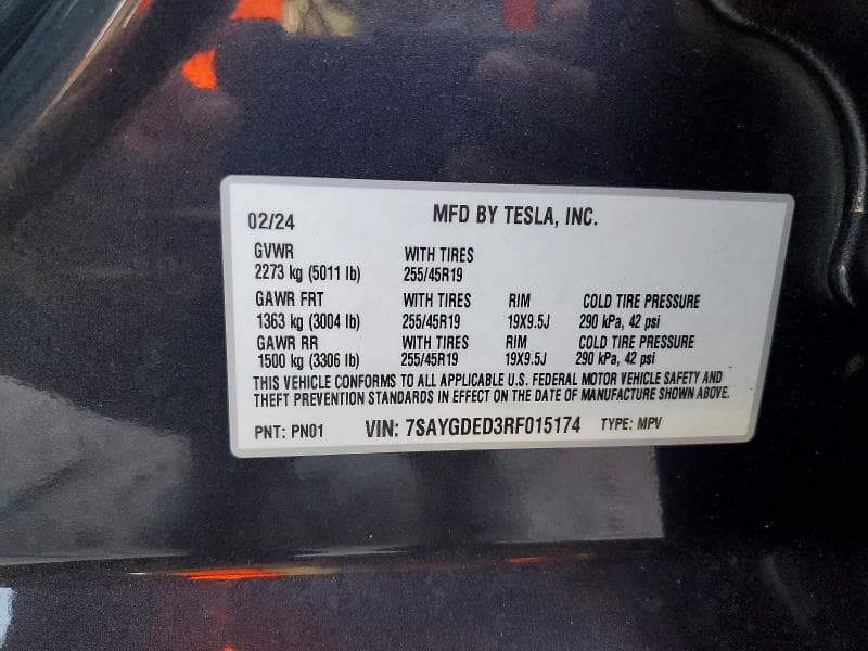 2024 TESLA MODEL Y 12