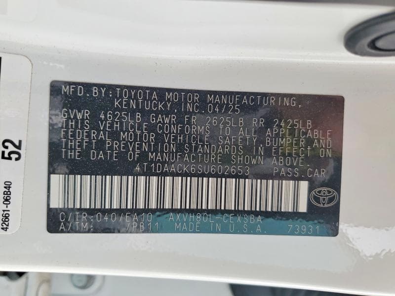 2025 TOYOTA CAMRY SE 13