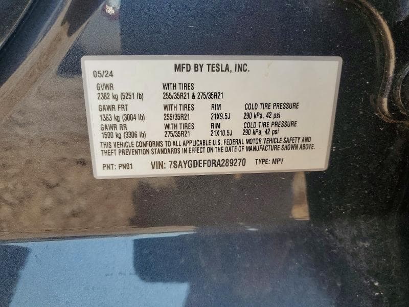 2024 TESLA MODEL Y 12