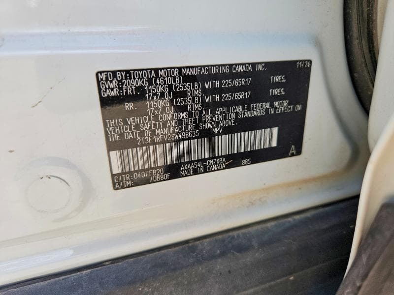 2025 TOYOTA RAV4 LE 13