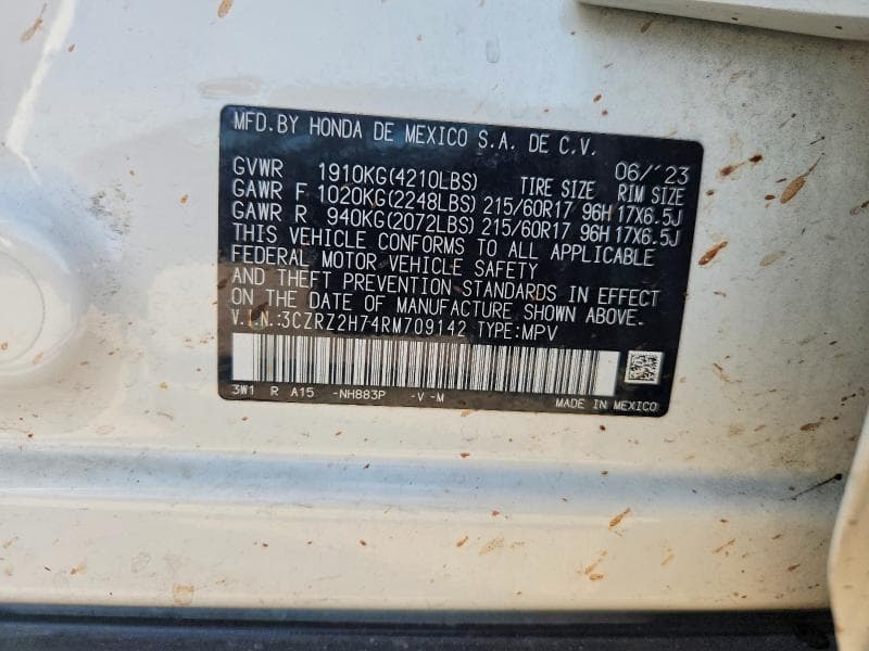 2024 HONDA HR-V EXL 14