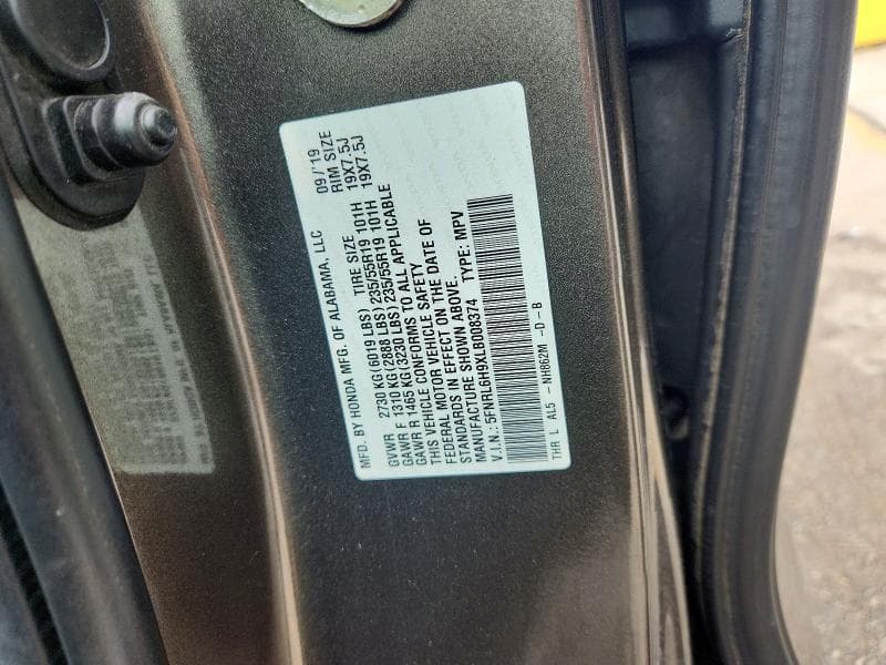 2020 HONDA ODYSSEY ELITE 13