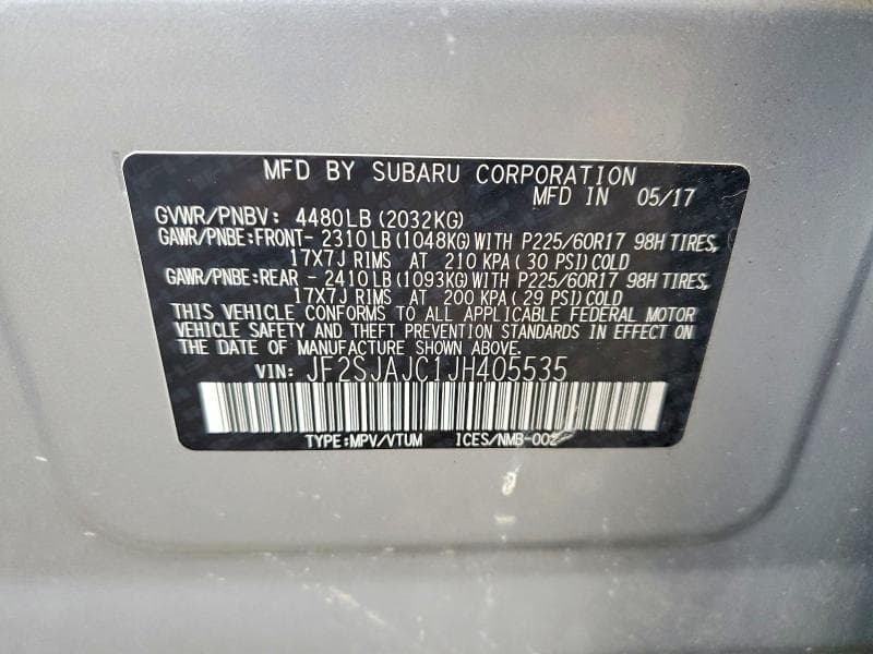 2018 SUBARU FORESTER 2.5I LIMITED 14