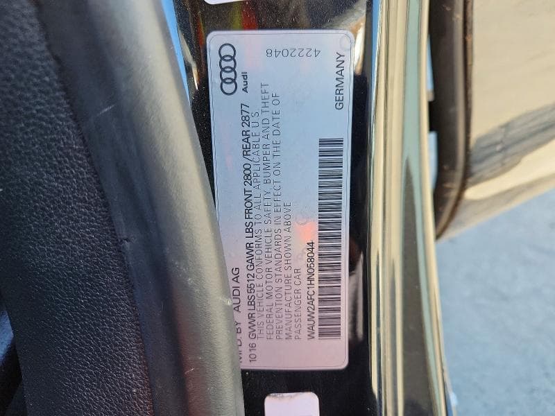 2017 AUDI A7 PREMIUM PLUS 12