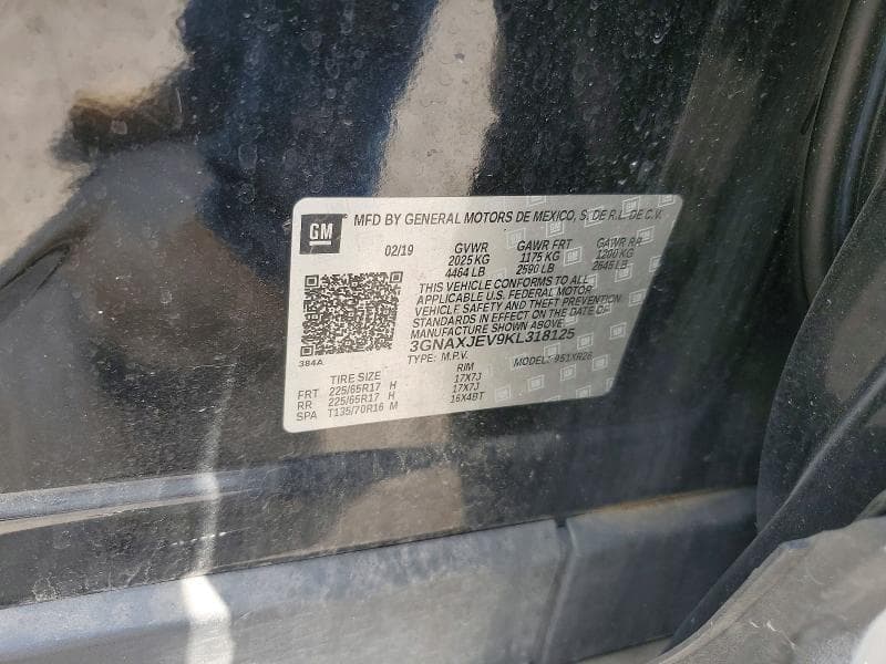 2019 CHEVROLET EQUINOX LT LT 12