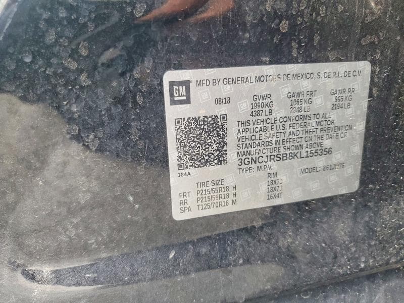 2019 CHEVROLET TRAX PREMIER 13