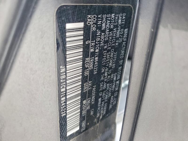 2020 NISSAN ROGUE SPORT S 13