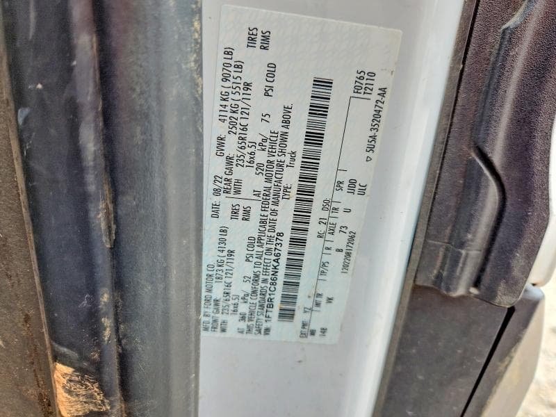 2022 FORD TRANSIT T-250 12