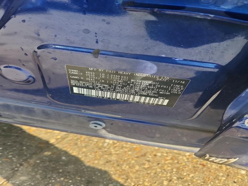2017 SUBARU OUTBACK 2.5I PREMIUM 13