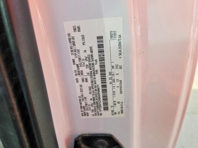 2019 FORD F150 SUPER CAB 13