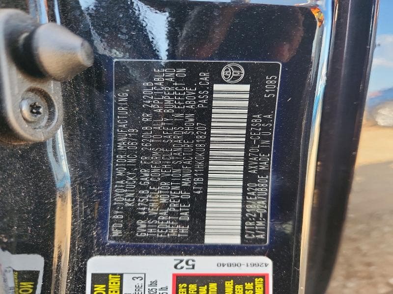 2019 TOYOTA CAMRY SE SE 13