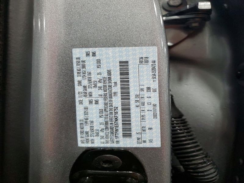 2022 FORD F150 SUPERCREW SUPERCREW 12