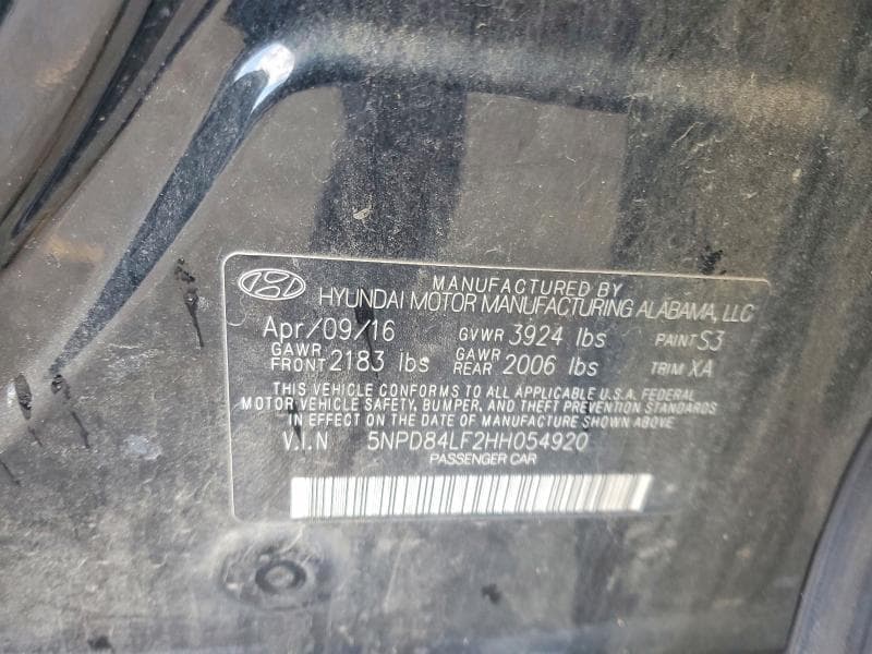 2017 HYUNDAI ELANTRA SE SE 12