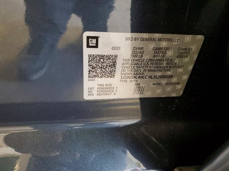 2020 CHEVROLET TAHOE K1500 LS 13