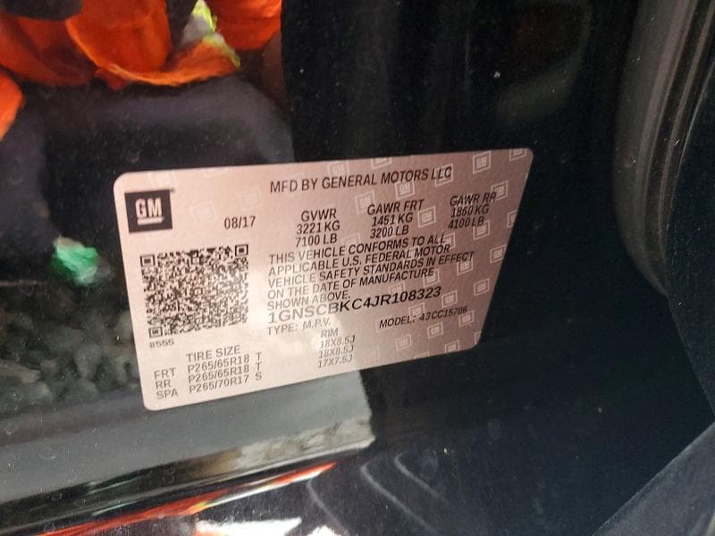 2018 CHEVROLET TAHOE C1500 LT 13