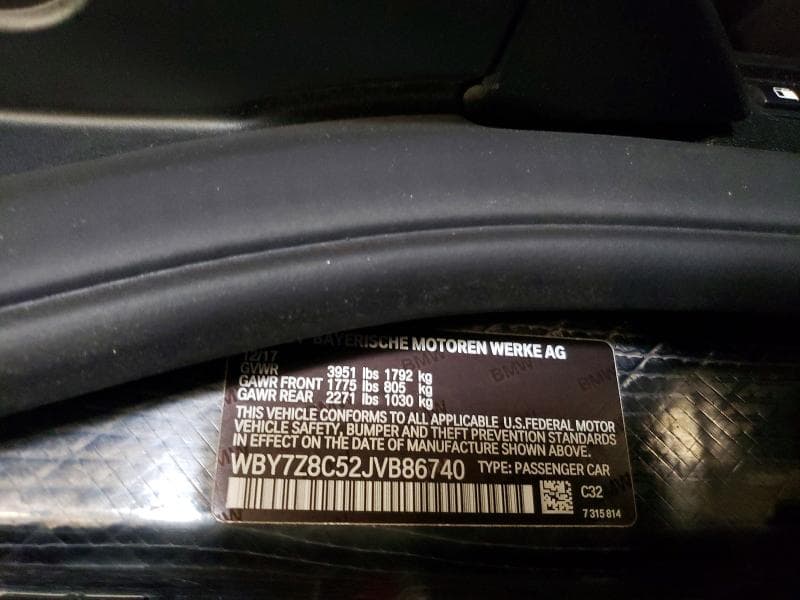 2018 BMW I3 S REX 12